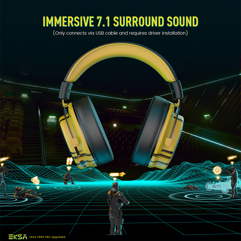 EKSA E900 Pro Upgraded Gaming  - огляд і ціна Gaming Headset 7.1