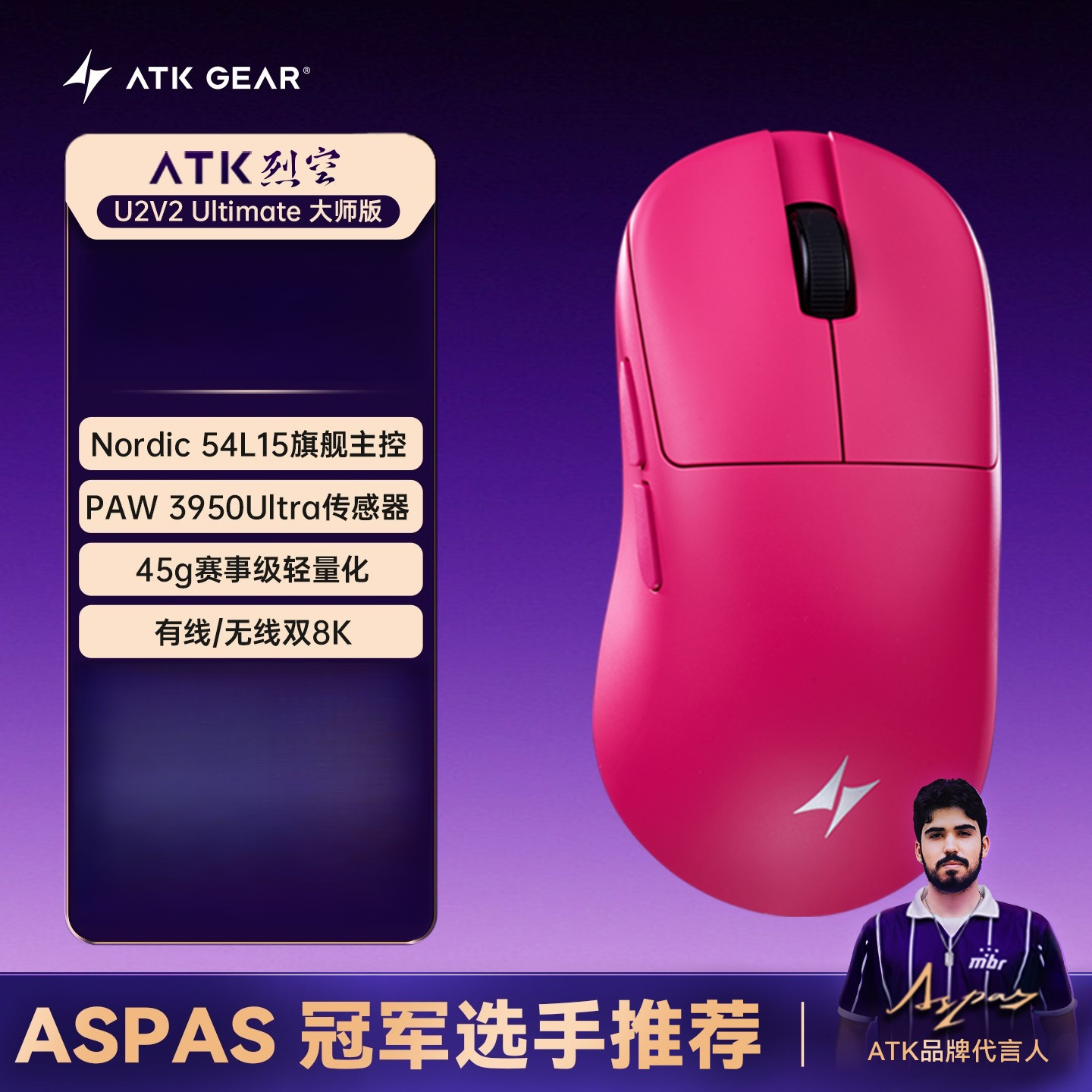 ATK BlazingSky U2V2 Wireless G - огляд і ціна Mouse Gaming Esports