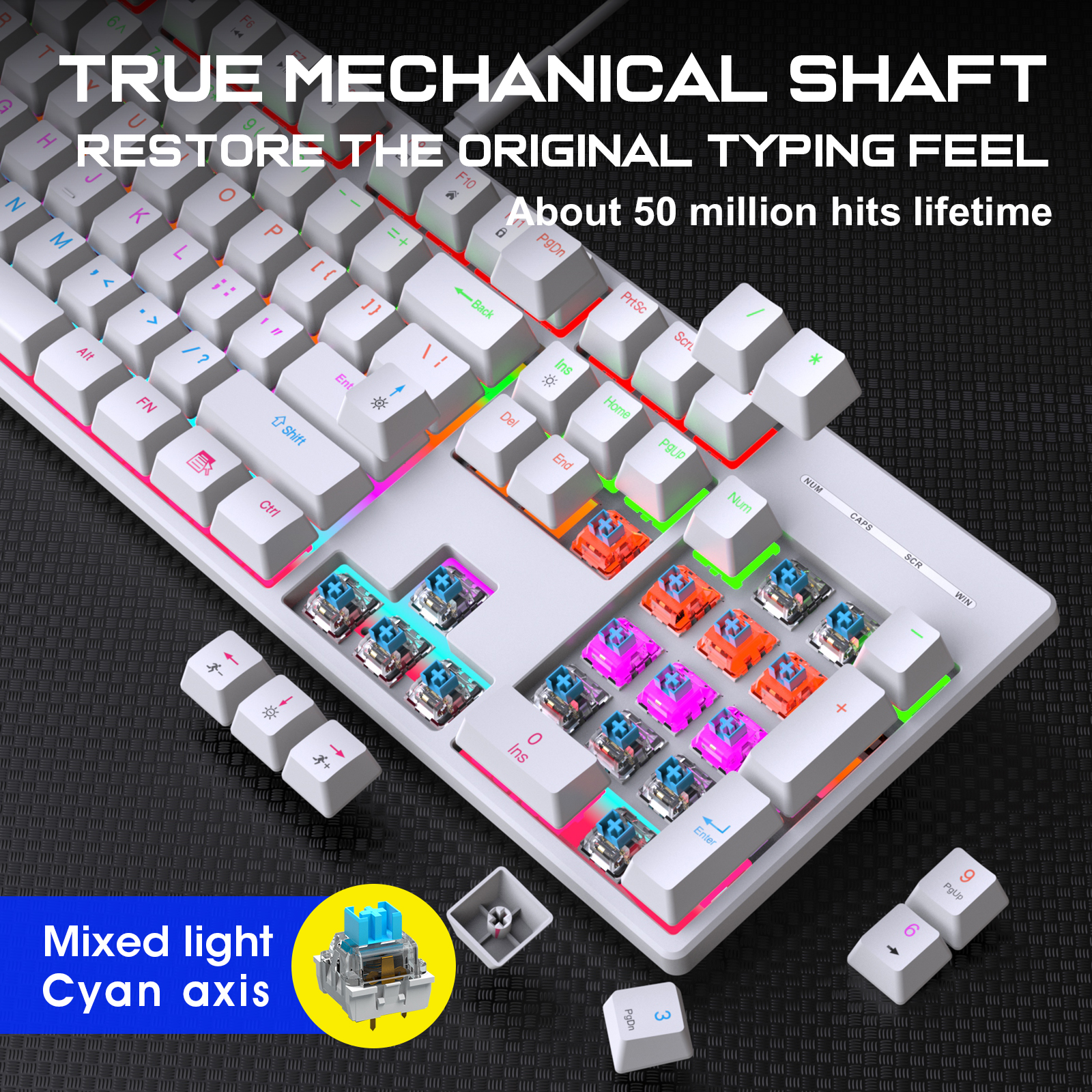 104 Key RGB Backlit Mechanical - огляд і ціна Esports Gaming Design